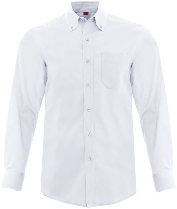 Am image of a Custom Coal Harbour Everyday Long Sleeve Woven Shirt in True White!