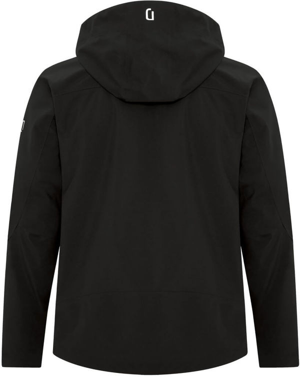 Am image of a Custom Dryframe Tri Tech Waterproof Hard Shell Jacket in Black!