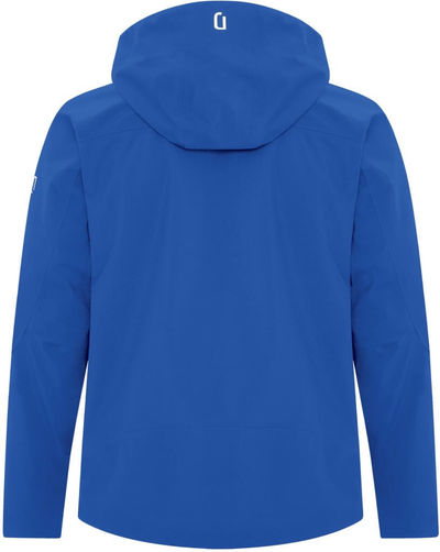 Am image of a Custom Dryframe Tri Tech Waterproof Hard Shell Jacket in Regatta Blue!