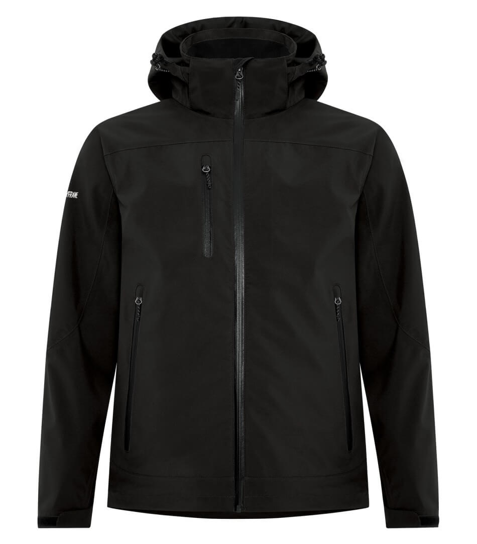 Dryframe Tri Tech Waterproof Hard Shell Jacket in Black