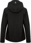 Am image of a Custom Dryframe Tri Tech Hard Shell Ladies Jacket in Black!
