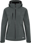 Am image of a Custom Dryframe Tri Tech Hard Shell Ladies Jacket in Asphalt!