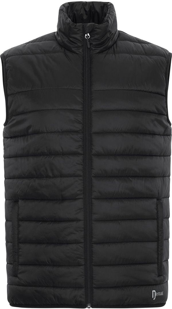 Am image of a Custom DRYFRAME DRY TECH INSULATED VEST in Black!