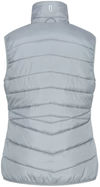 Am image of a Custom Dryframe Dry Tech Insulated Ladies Vest in Platinum Grey!