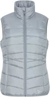 Am image of a Custom Dryframe Dry Tech Insulated Ladies Vest in Platinum Grey!
