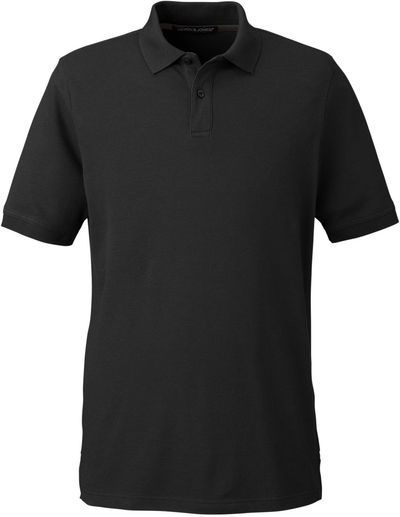 Am image of a Custom Devon & Jones Mens New Classics Performance Polo in Black!