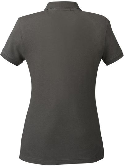 Am image of a Custom Devon and Jones Ladies New Classics Performance Polo in Graphite!
