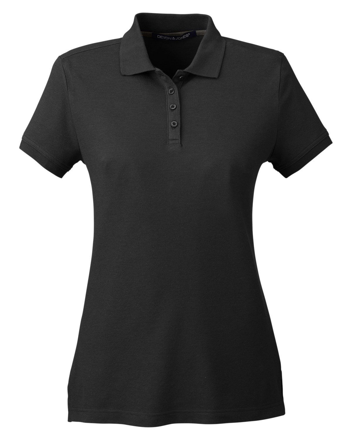 Devon and Jones Ladies New Classics Performance Polo in Black