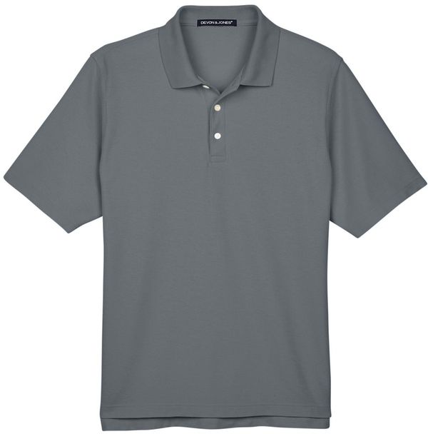 An image of a Custom Devon & Jones Men's DRYTEC20™ Performance Polo in Graphite!