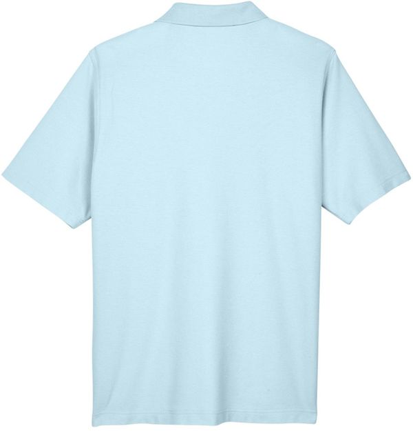 Am image of a Custom Devon & Jones Men's DRYTEC20™ Performance Polo in Crystal Blue!