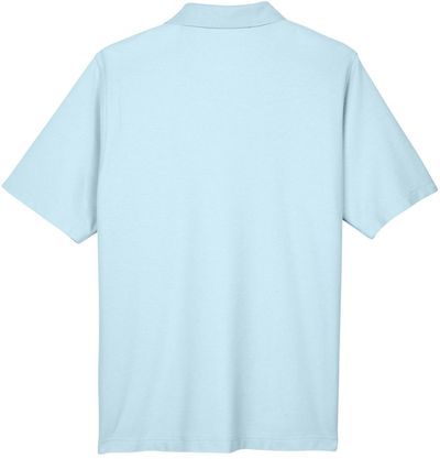 Am image of a Custom Devon & Jones Men's DRYTEC20™ Performance Polo in Crystal Blue!