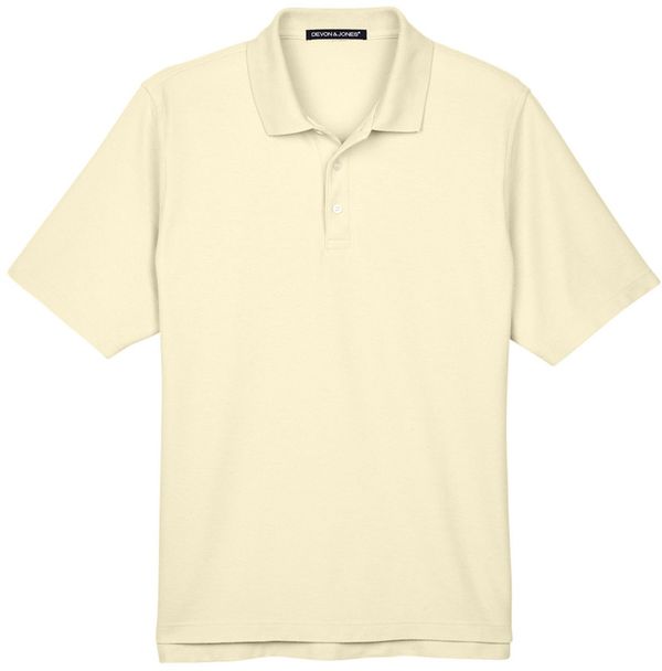 Am image of a Custom Devon & Jones Men's DRYTEC20™ Performance Polo in Transparent Yellow!