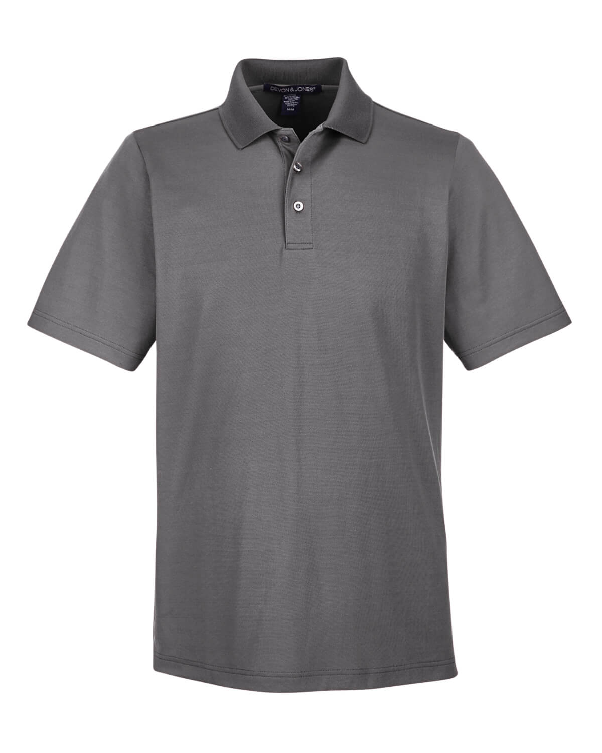 Devon & Jones CrownLux Performance™ Men's Plaited Polo in Graphite