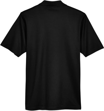 Am image of a Custom Devon & Jones CrownLux Performance™ Men's Plaited Polo in Black!