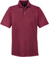 Am image of a Custom Devon & Jones CrownLux Performance™ Men's Plaited Polo in Burgundy!
