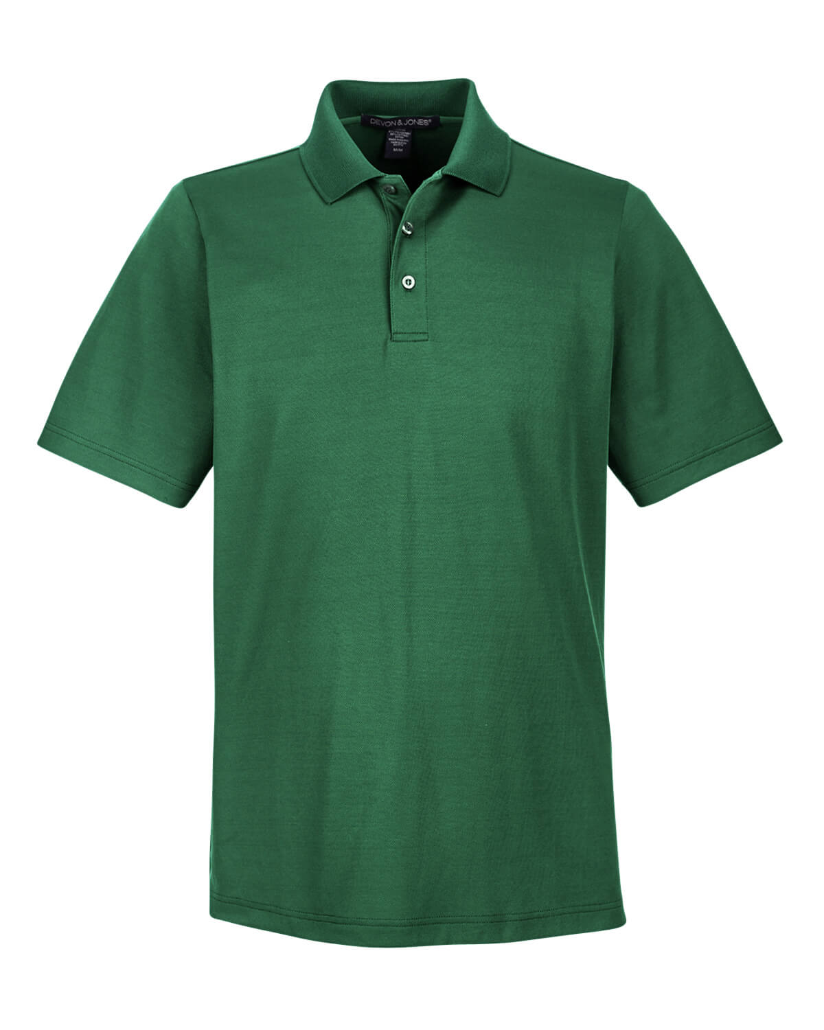 Devon & Jones CrownLux Performance™ Men's Plaited Polo in Forest