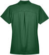 Am image of a Custom Devon and Jones CrownLux Performance Ladies Plaited Polo in Forest!
