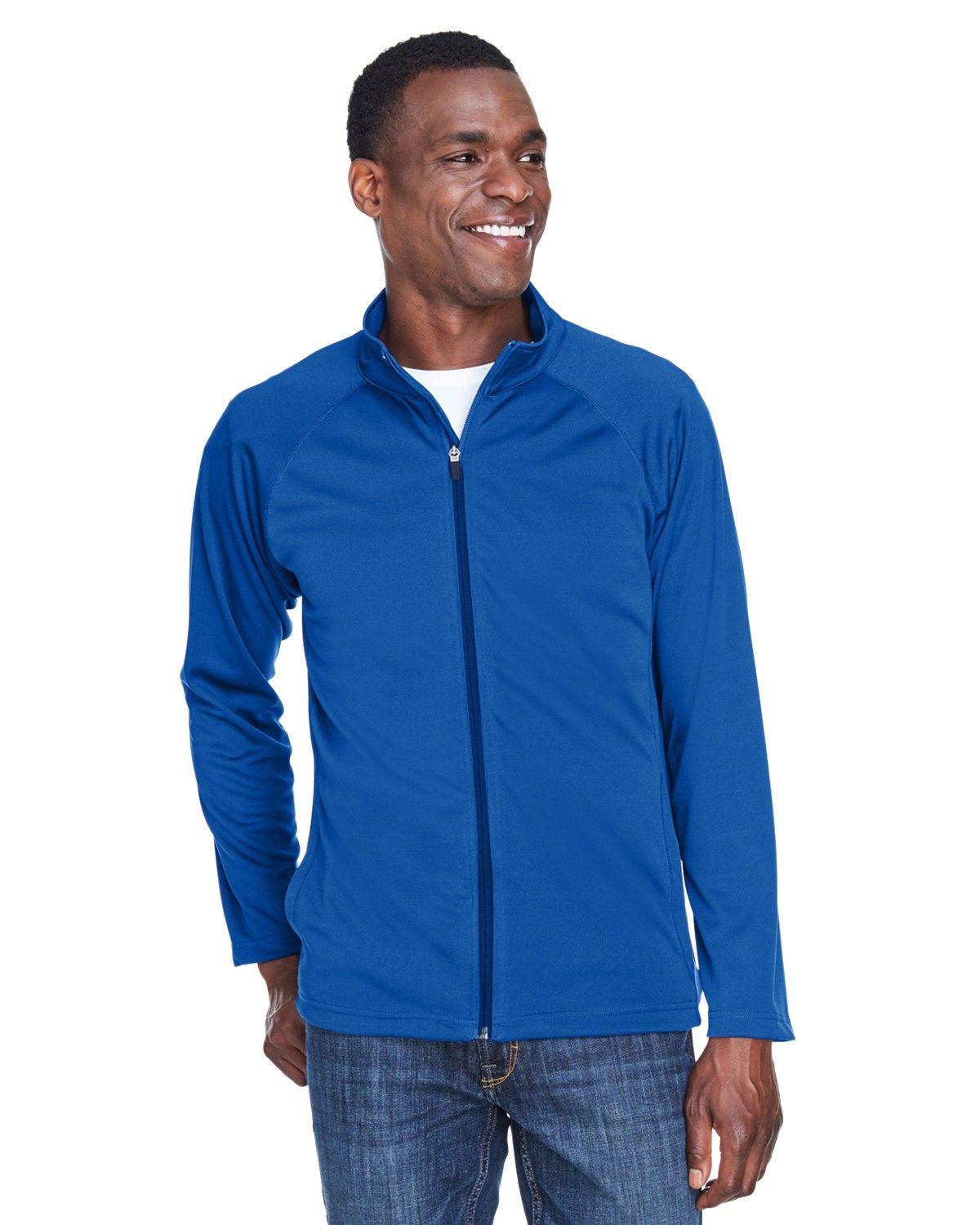 Devon & Jones Men's Stretch Tech Shell® Compass Full Zip in True Royal