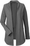 Am image of a Custom Devon & Jones Ladies' New Classics™ Charleston Cardigan in GRAPHITE MELANGE!