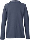 Am image of a Custom Devon & Jones Ladies' New Classics™ Charleston Cardigan in NAVY MELANGE!