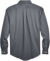Am image of a Custom Devon & Jones Men's Crown Woven Collection™ Solid Stretch Twill in Graphite!