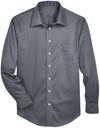 Am image of a Custom Devon & Jones Men's Crown Woven Collection™ Solid Stretch Twill in Graphite!