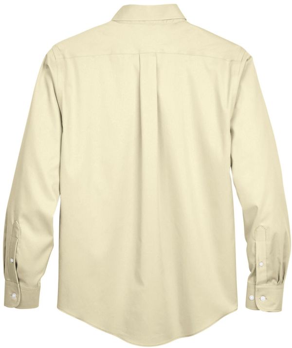 Am image of a Custom Devon & Jones Men's Crown Woven Collection™ Solid Stretch Twill in Transparent Yellow!