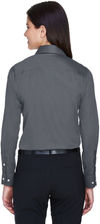 An image of a Custom Devon and Jones Ladies Crown Collection Solid Stretch Twill Woven Shirt!