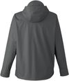 Am image of a Custom Devon & Jones Unisex New Classics Prescott Rain Jacket in GRAPHITE!