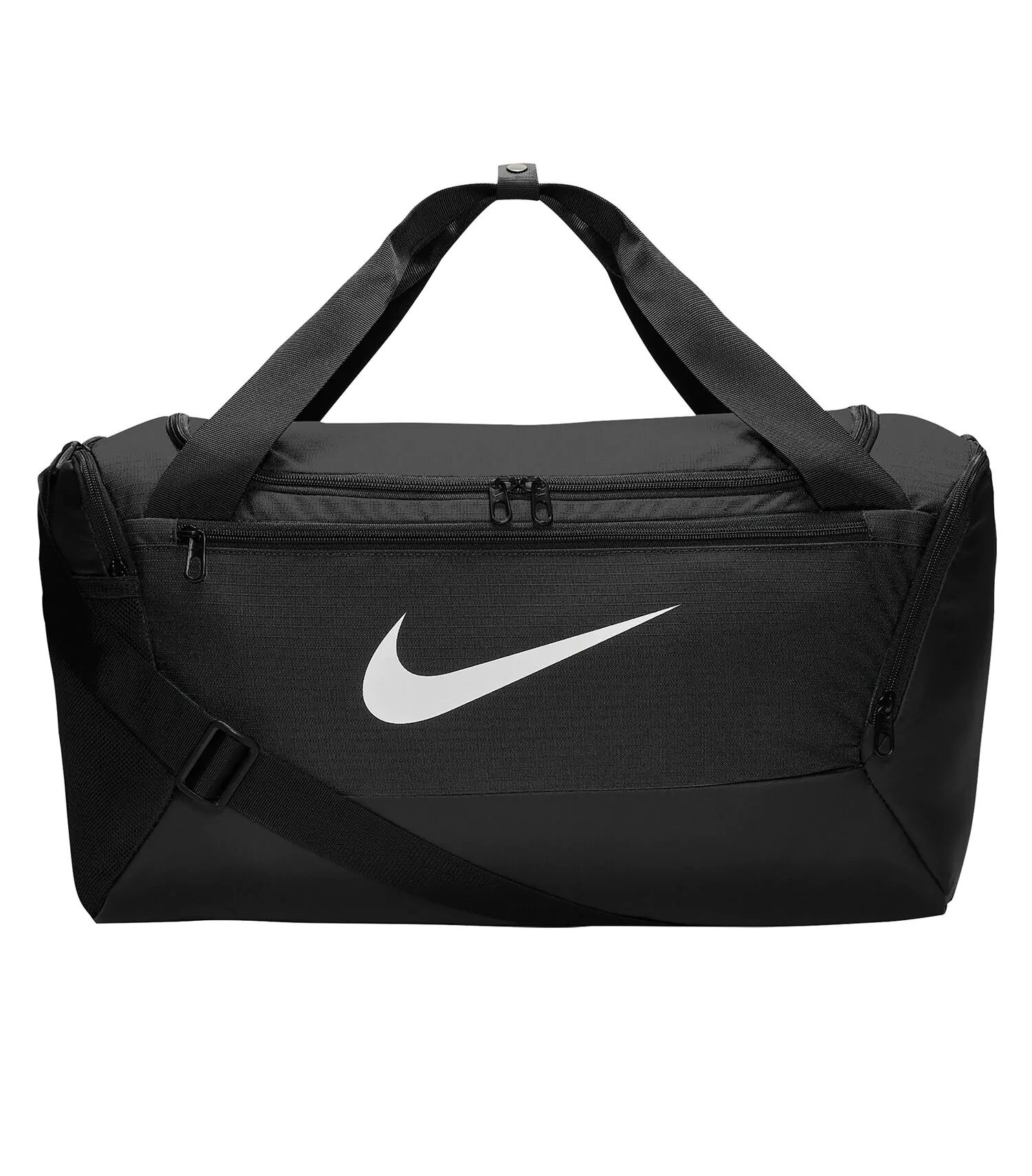 Nike Brasilia Printed Training Duffel Bag (White/Black/Black