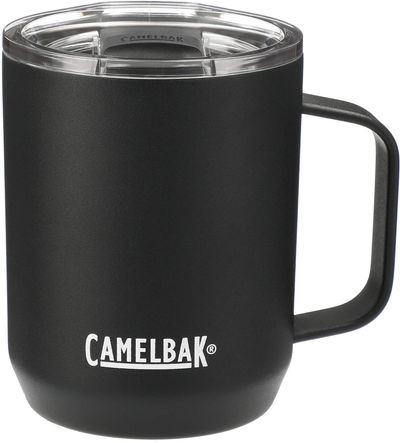 Am image of a Custom CamelBak Camp Mug 12oz in Black!