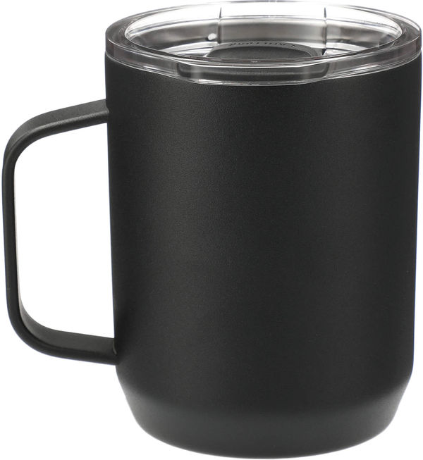 Am image of a Custom CamelBak Camp Mug 12oz in Black!