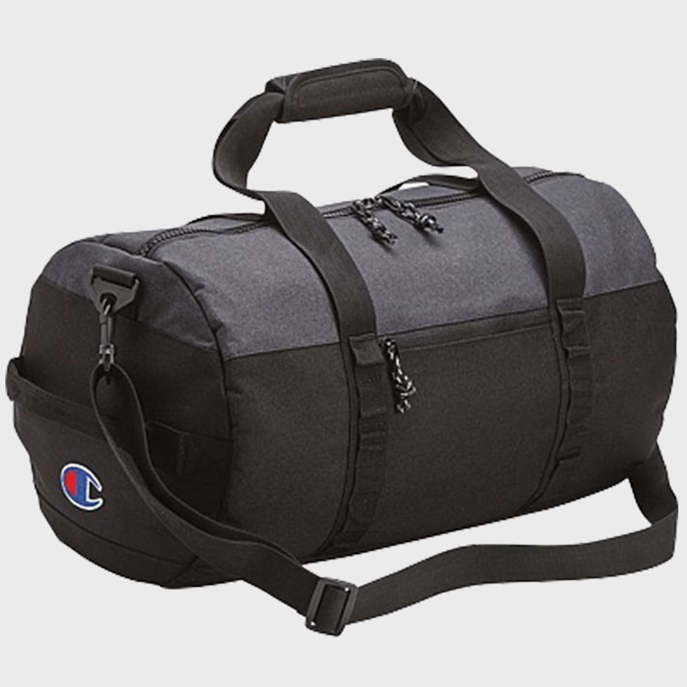 An image of a duffel bag that you can screen print or embroider on!