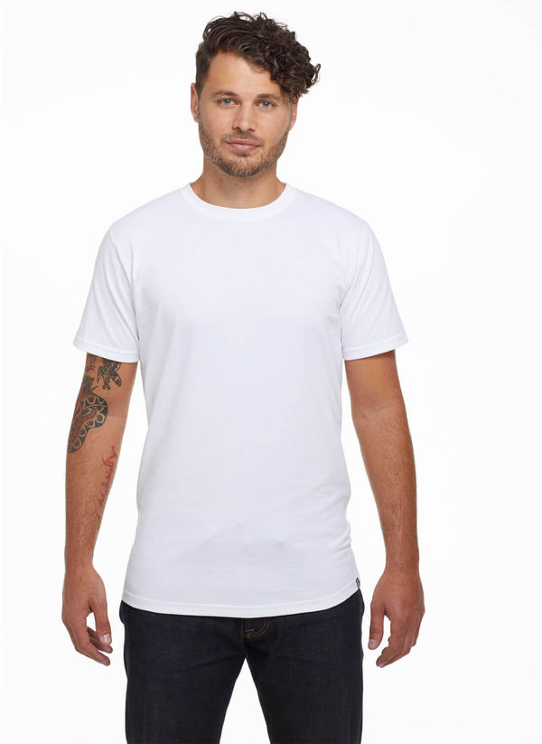 Am image of a Custom Econscious Unisex Organic USA Made T Shirt in White!