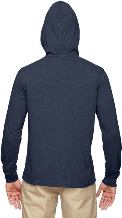 Am image of a Custom Econscious Unisex 4.25 oz. Blended Eco Jersey Pullover Hoodie in Water!