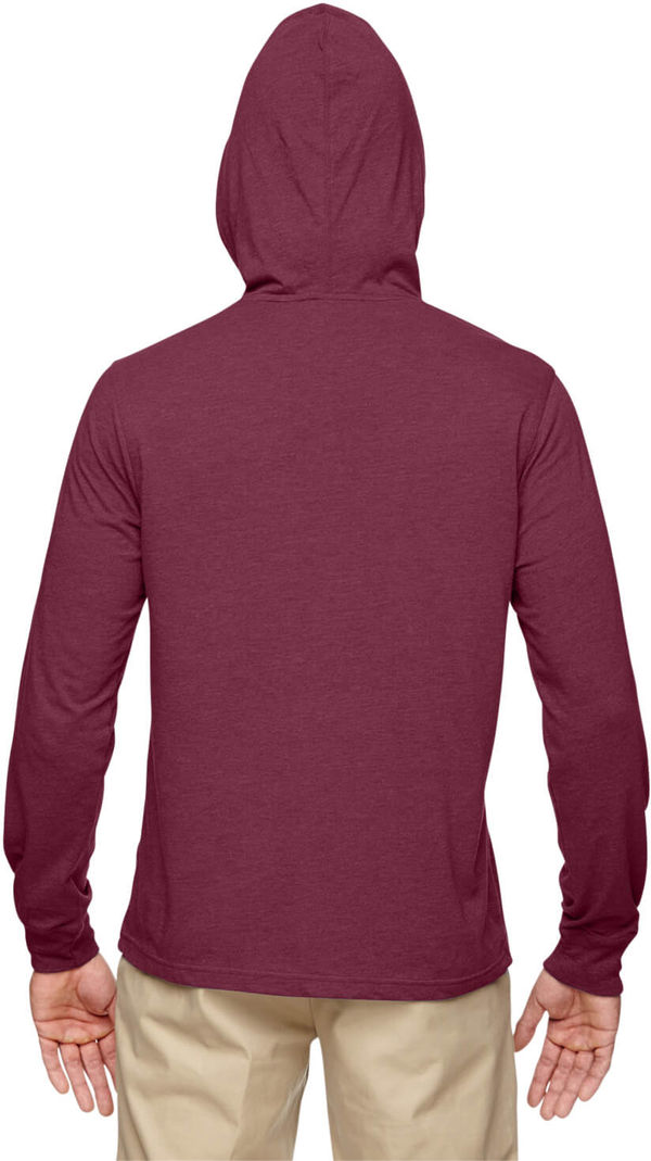 Am image of a Custom Econscious Unisex 4.25 oz. Blended Eco Jersey Pullover Hoodie in Berry!