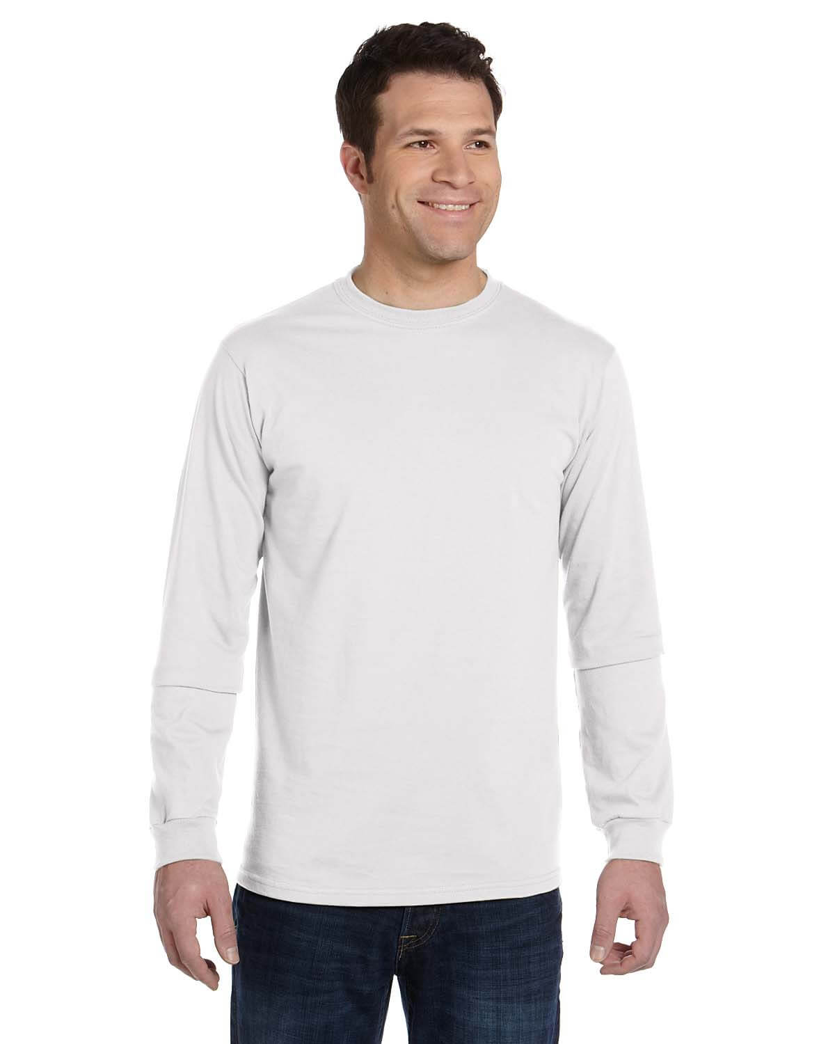 Econscious Mens Organic Cotton Classic Long Sleeve T Shirt in White