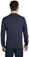 An image of a Custom Econscious Mens Organic Cotton Classic Long Sleeve T Shirt in Pacific!
