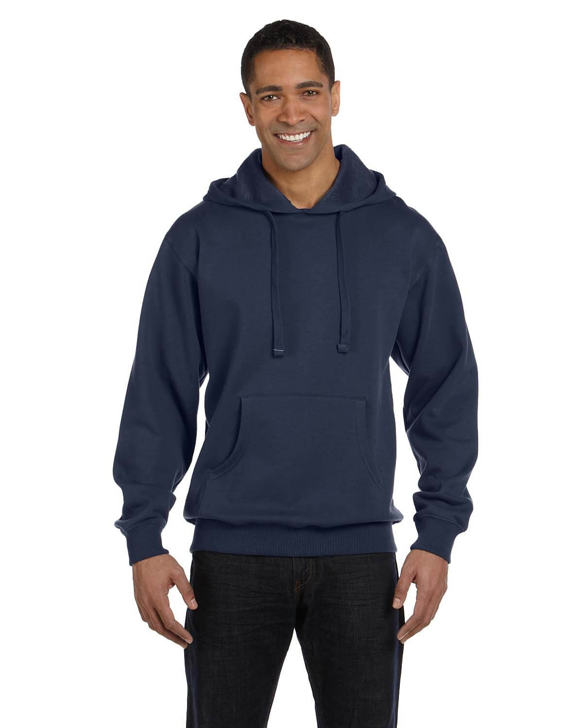 Econscious Unisex Heritage Pullover Hooded Sweatshirt in Pacific