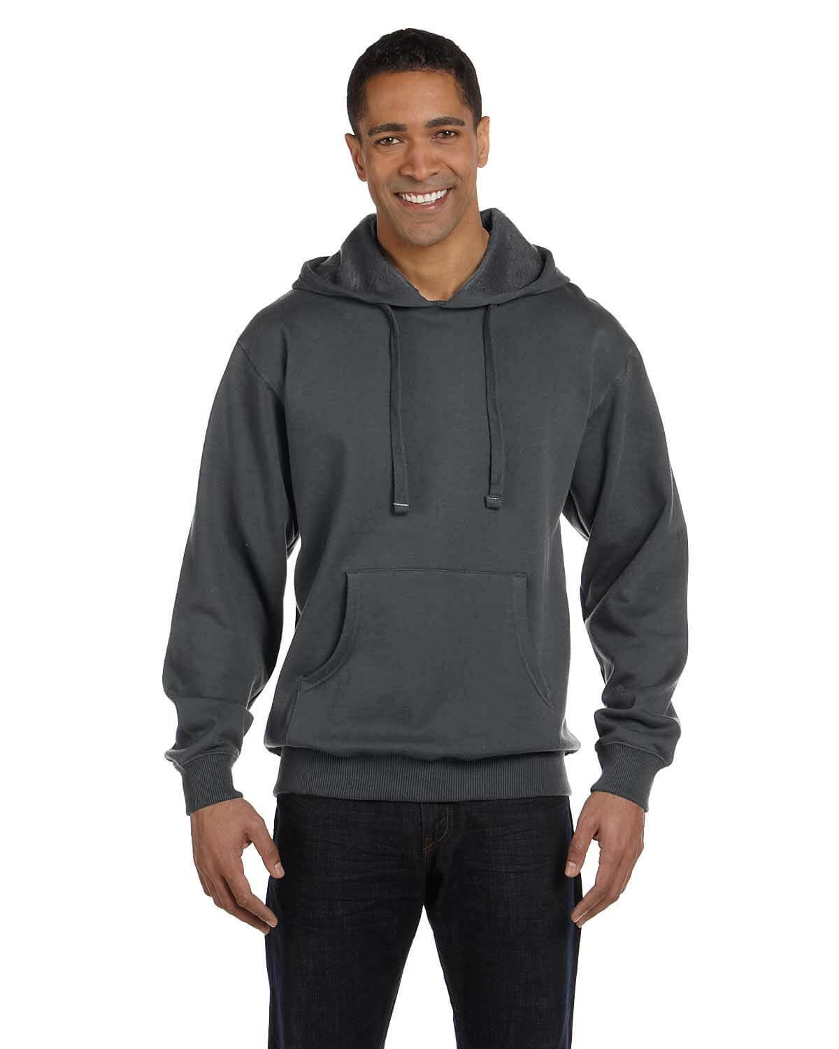 Econscious Unisex Heritage Pullover Hooded Sweatshirt in Charcoal