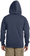 Am image of a Custom Econscious Men's Organic Recycled Full Zip Hood in Pacific!