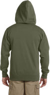 Am image of a Custom Econscious Men's Organic Recycled Full Zip Hood in Jungle!