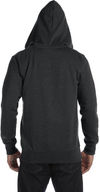 Am image of a Custom Econscious Men's 7 oz. Organic Recycled Heathered Full Zip Hood in Charcoal!