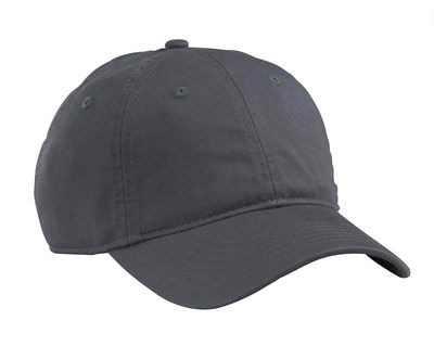 Am image of a Custom Econscious Organic Cotton Twill Unstructured Baseball Hat in Charcoal!