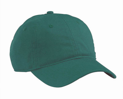 Am image of a Custom Econscious Organic Cotton Twill Unstructured Baseball Hat in Emerald Forest!