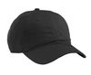 Am image of a Custom Econscious Organic Cotton Twill Unstructured Baseball Hat in Black!