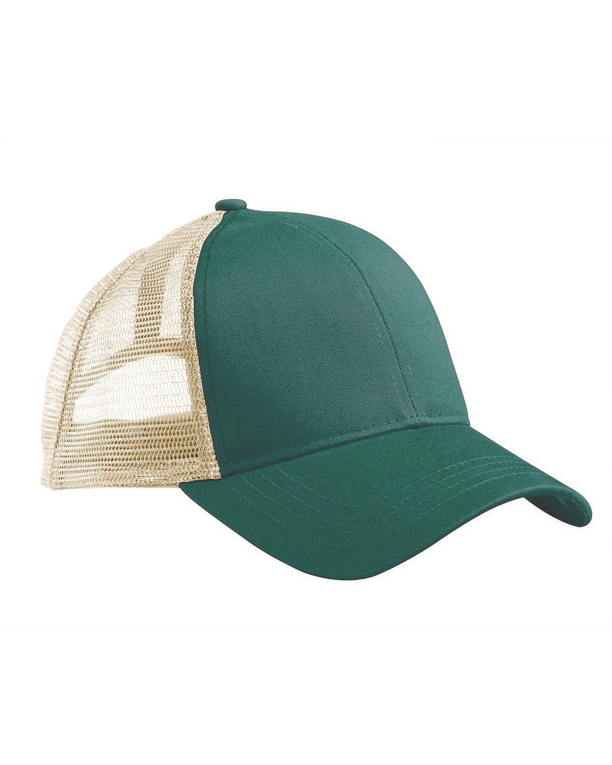 Econscious Eco Trucker Organic Recycled Hat in Emerald Forest/Oyster
