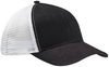 Am image of a Custom Econscious Eco Trucker Organic Recycled Hat in Black/White!