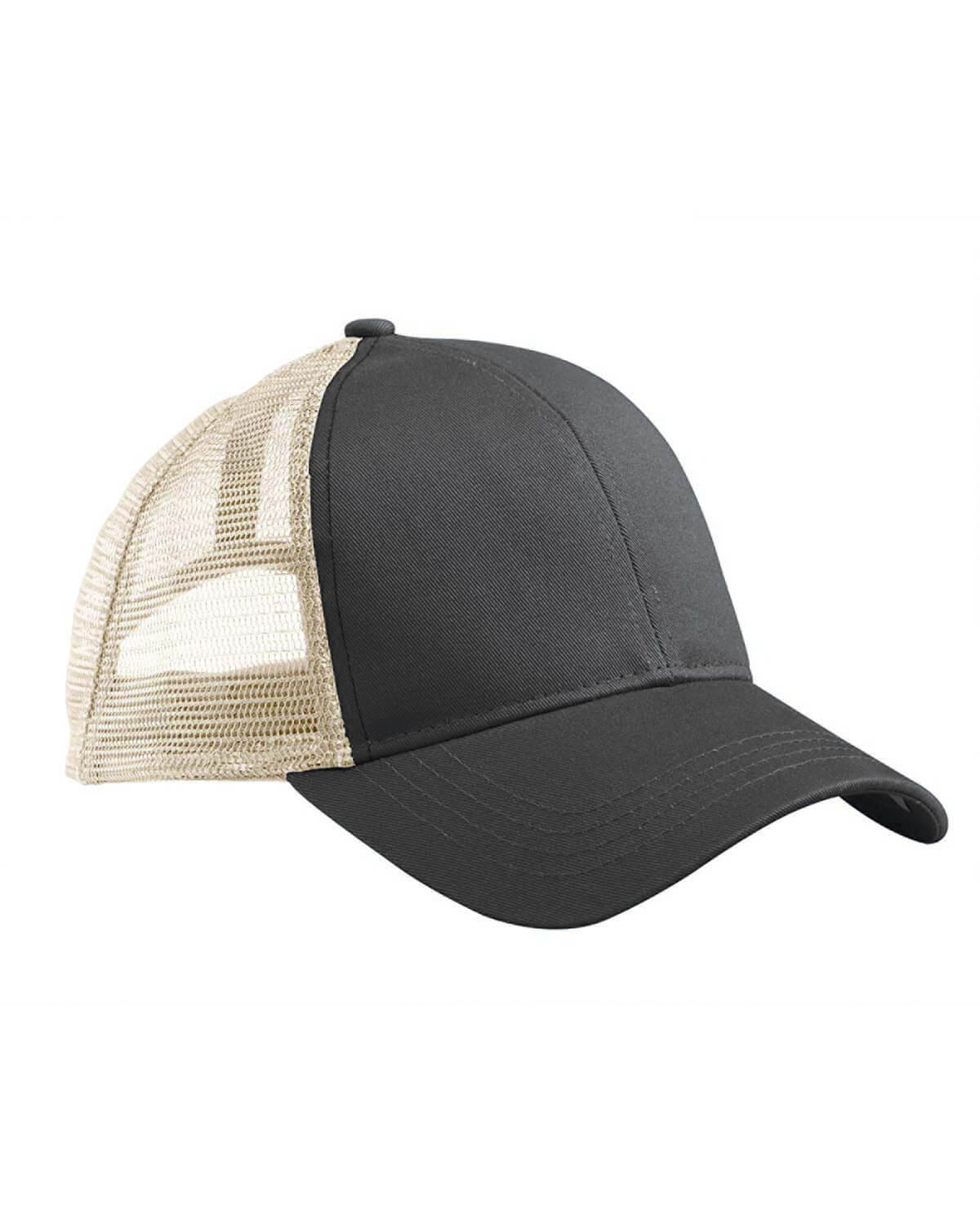 Econscious Eco Trucker Organic Recycled Hat in Black/Oyster