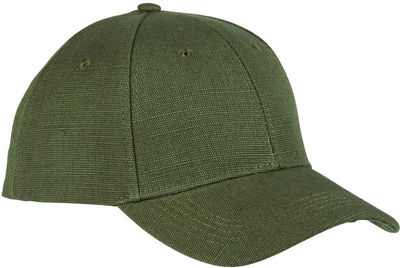 Am image of a Custom Econscious Hemp Baseball Cap in Olive!